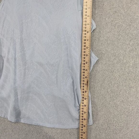 Zyia Active Tank Top Womens XL Light Blue Bra Racerback Stretch Layered 2-in-1 - Picture 6 of 12